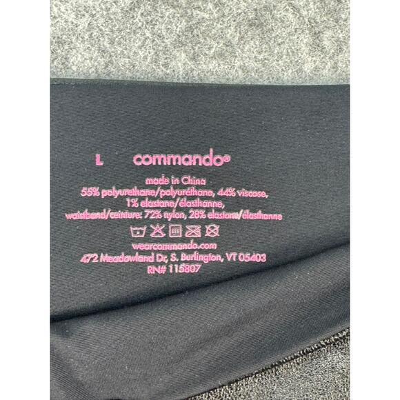 Commando Leggings Large Black Perfect Control Faux Leather - Picture 5 of 5